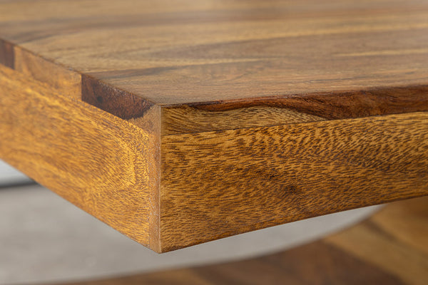 ARCHITECTURE Industrial coffee table 100cm oiled oak black frame