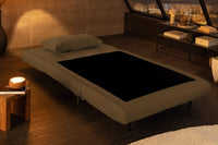 Chesterfield 2 seater sofa 150cm antique brown with button stitching and spring core