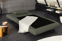 Chesterfield 2 seater sofa 150cm antique brown with button stitching and spring core