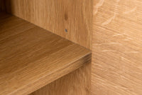 AMAZONAS Solid highboard 140cm acacia metal display cabinet tree edge