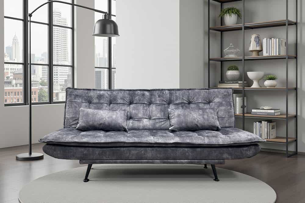 Chesterfield 2 seater sofa 150cm antique brown with button stitching and spring core