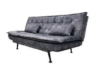 Chesterfield 2 seater sofa 150cm antique brown with button stitching and spring core