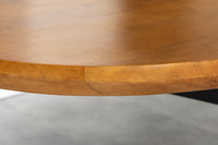 Massivholz Esstisch ORGANIC ARTWORK 240cm braun honey finish Akazie oval