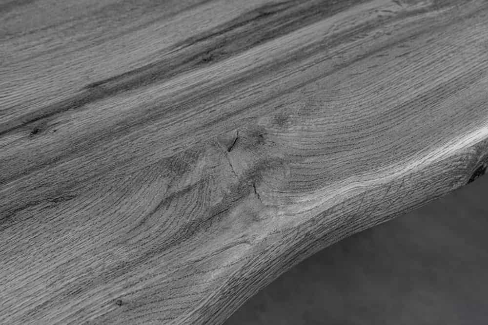 WILD Industrial Bartisch 120cm grau Wildeichen-Design schwarz Metall X-Gestell