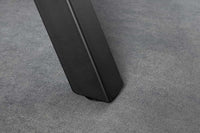 WILD Industrial Bartisch 120cm grau Wildeichen-Design schwarz Metall X-Gestell