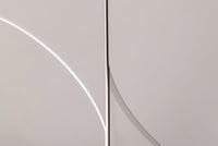 Design Sideboard SAVOY 180cm kaschmir weiß Marmor Keramik mit Stauraum und 3D-Front