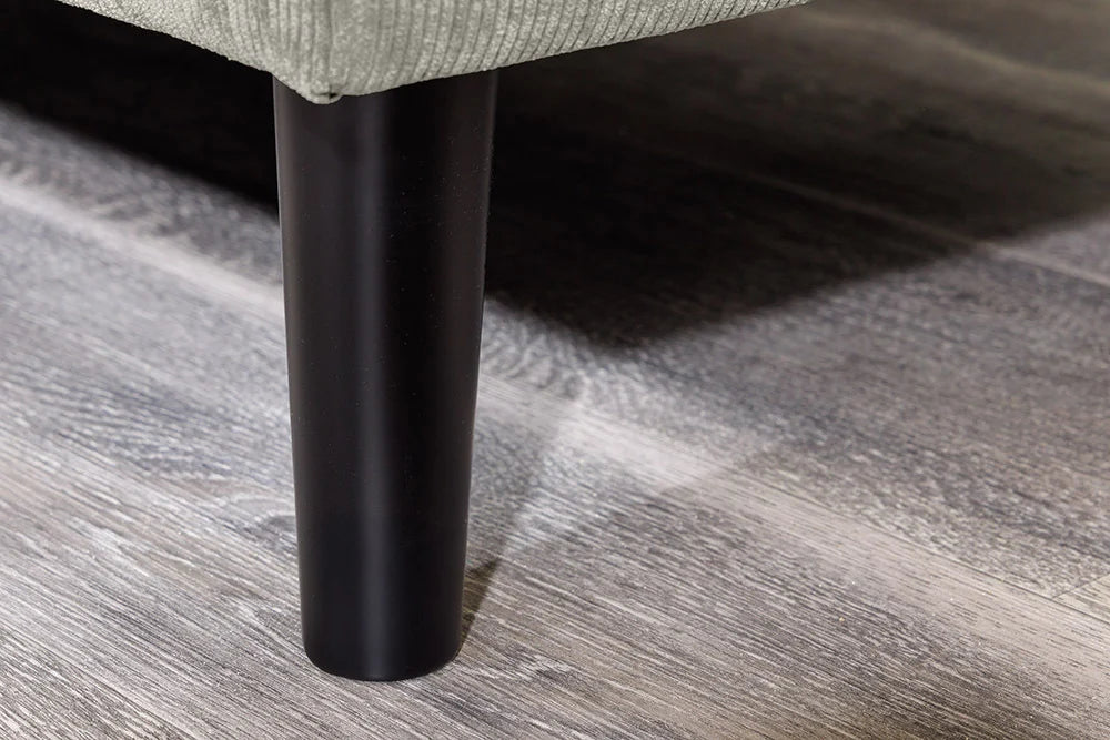 STOCKHOLM Retro Ecksofa 220cm Cord Federkern 3-Sitzer