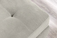 STOCKHOLM Retro Ecksofa 220cm Cord Federkern 3-Sitzer