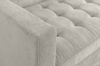 STOCKHOLM Retro Ecksofa 220cm Cord Federkern 3-Sitzer