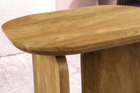 2er Set Couchtische GATSBY 100cm braun Mangoholz organische Form Beistelltisch