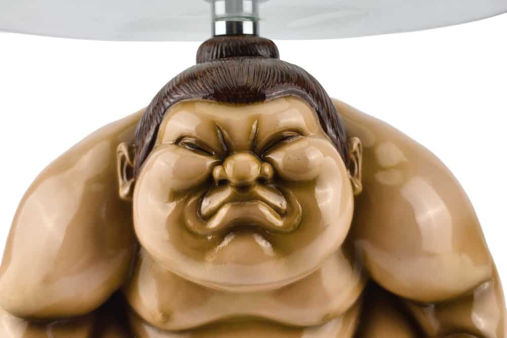 SUMO Runder Beistelltisch  30cm natur beige Skulptur handmade