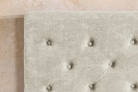 PARIS Design Boxbett Samt Champagner Beige Chesterfield Doppelbett