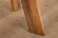 Runder Esstisch ART WOOD 100cm braun massiv Mangoholz
