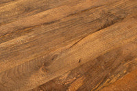 Runder Esstisch ART WOOD 100cm braun massiv Mangoholz