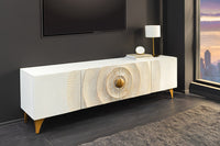 AMAZONAS Solid TV lowboard 160cm brown sheesham wood with tree edge