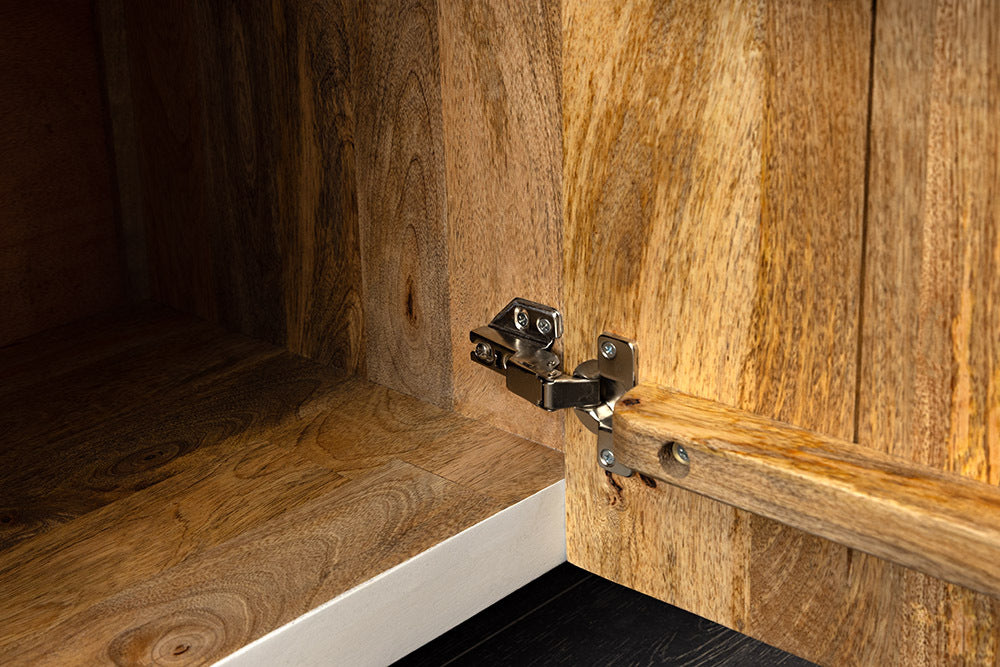 AMAZONAS Solid TV lowboard 160cm brown sheesham wood with tree edge