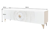 AMAZONAS Solid TV lowboard 160cm brown sheesham wood with tree edge