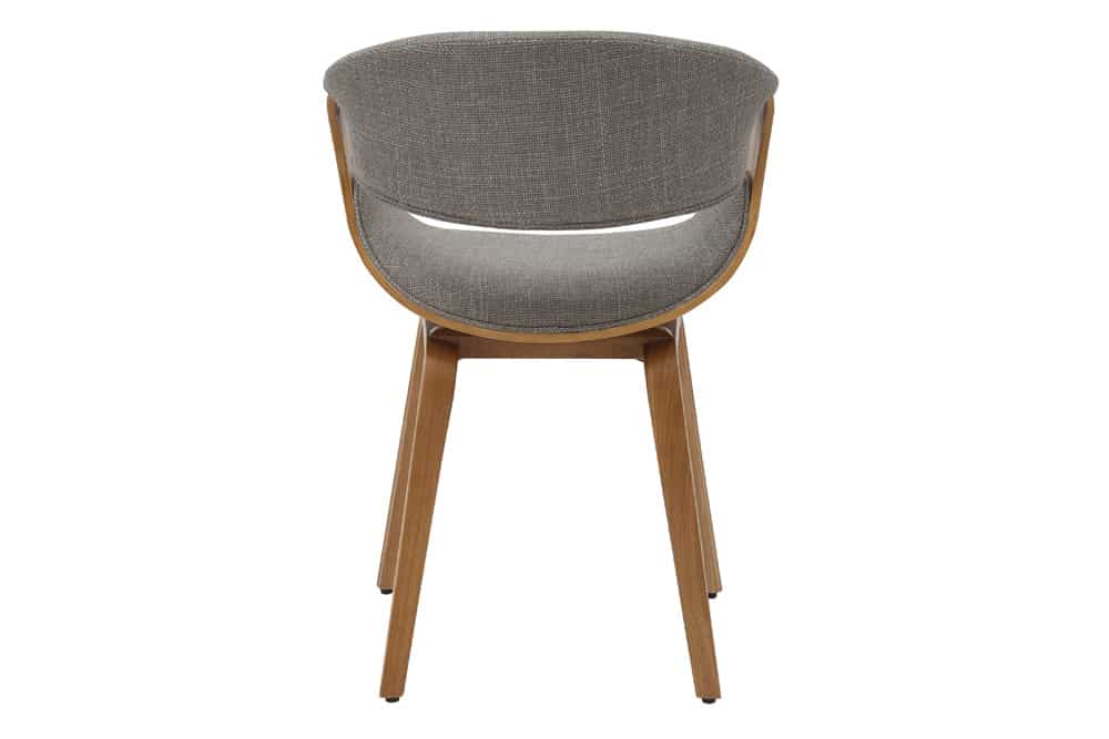 Retro Stuhl ORGANIC natur Eschenholz grau Strukturstoff