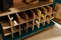 PURE Solid highboard 140cm Sheesham stone finish display case rosewood