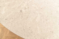 Runder Esstisch EN VOGUE 120cm matt grau Beton-Design mit Säulenfuß