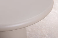 Stilvoller Couchtisch ORGANIKO 130cm cement greige organische Form