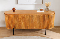 GATSBY design sideboard 160cm brown matt gold mango wood retro