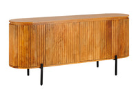GATSBY design sideboard 160cm brown matt gold mango wood retro