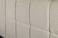 Modernes Boxbett PRESTIGE 160x200cm creme Bouclé mit Stauraum und Lattenrost