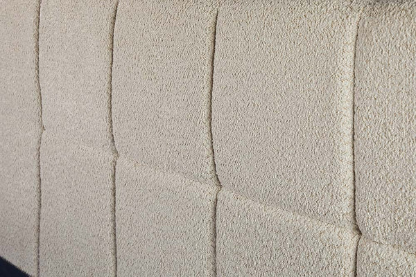 Modernes Boxbett PRESTIGE 160x200cm creme Bouclé mit Stauraum und Lattenrost