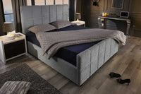 PRESTIGE Design Boxbett 180x200cm Doppelbett Bouclè mit Stauraum
