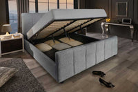 PRESTIGE Design Boxbett 180x200cm Doppelbett Bouclè mit Stauraum