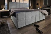 PRESTIGE Design Boxbett 180x200cm Doppelbett Bouclè mit Stauraum