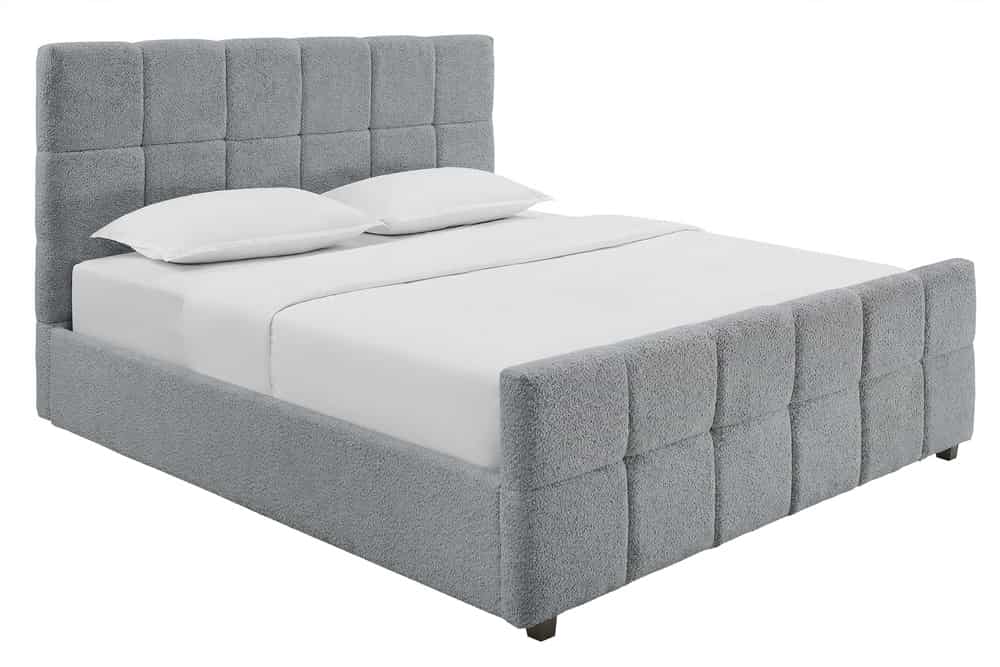 PRESTIGE Design Boxbett 180x200cm Doppelbett Bouclè mit Stauraum