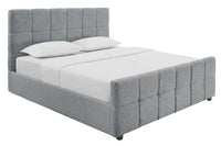 PRESTIGE Design Boxbett 180x200cm Doppelbett Bouclè mit Stauraum