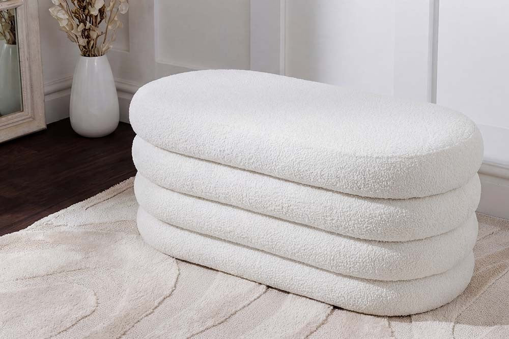 Extravagante Polsterbank VOGUE 85cm Sitzbank mit Stauraum