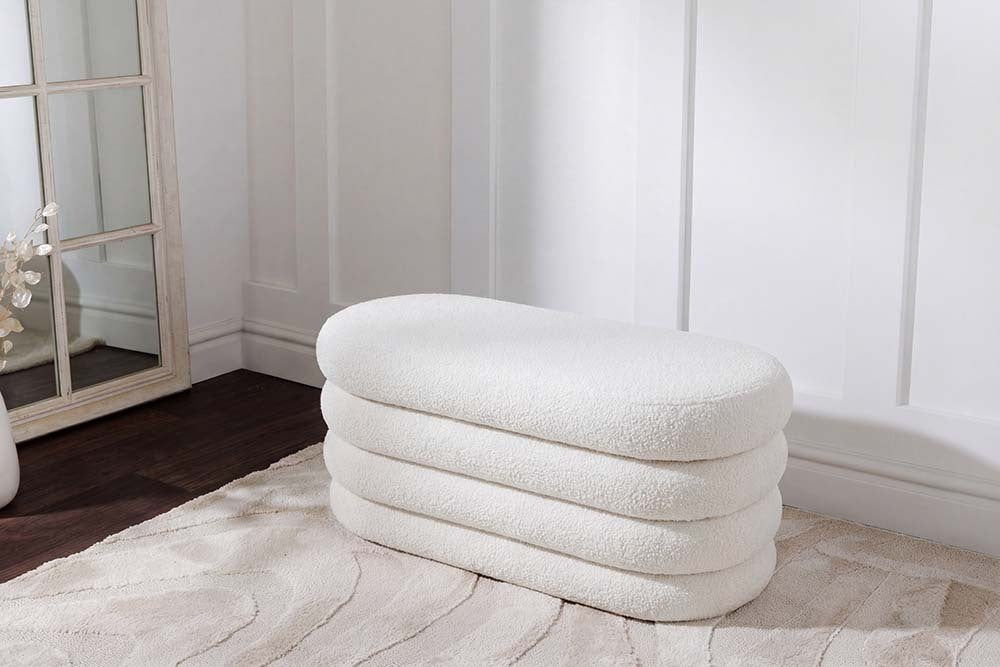 Extravagante Polsterbank VOGUE 85cm Sitzbank mit Stauraum