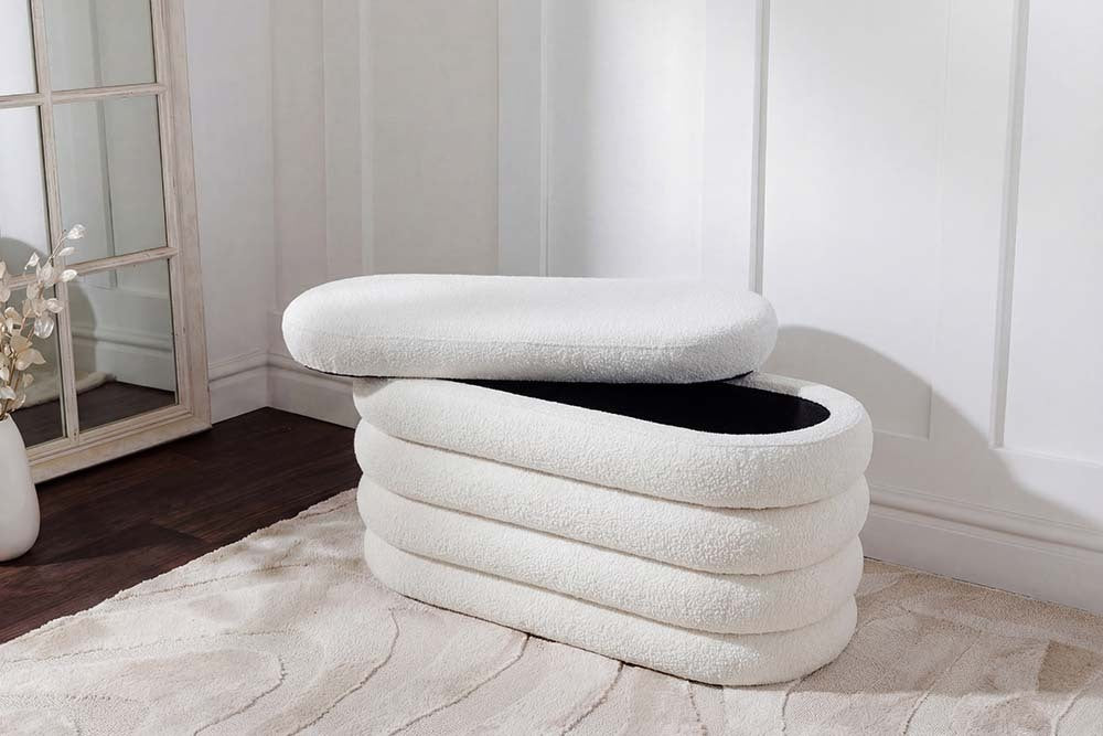 Extravagante Polsterbank VOGUE 85cm Sitzbank mit Stauraum