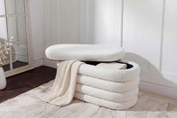 Extravagante Polsterbank VOGUE 85cm Sitzbank mit Stauraum
