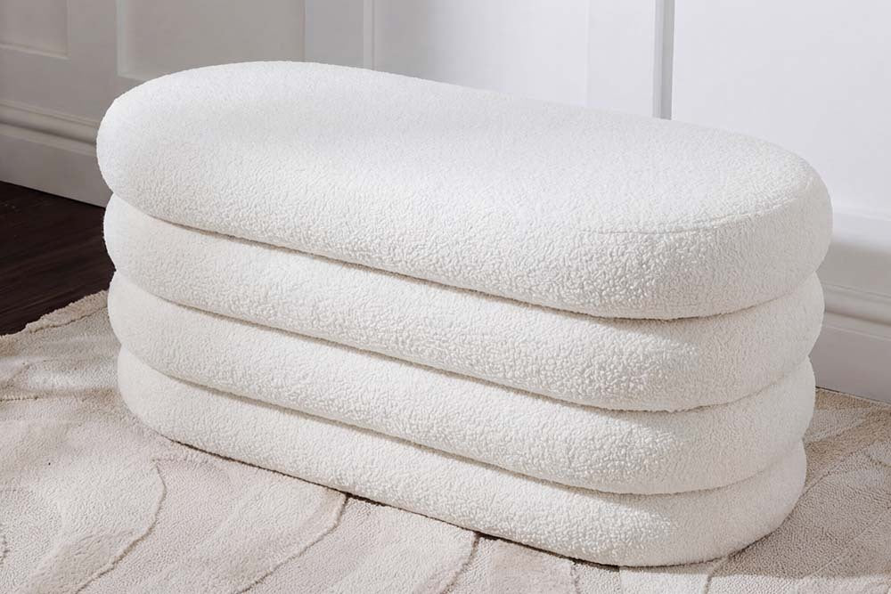 Extravagante Polsterbank VOGUE 85cm Sitzbank mit Stauraum
