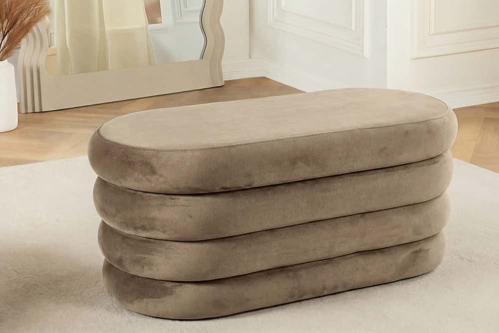 Extravagante Polsterbank VOGUE 85cm Sitzbank mit Stauraum