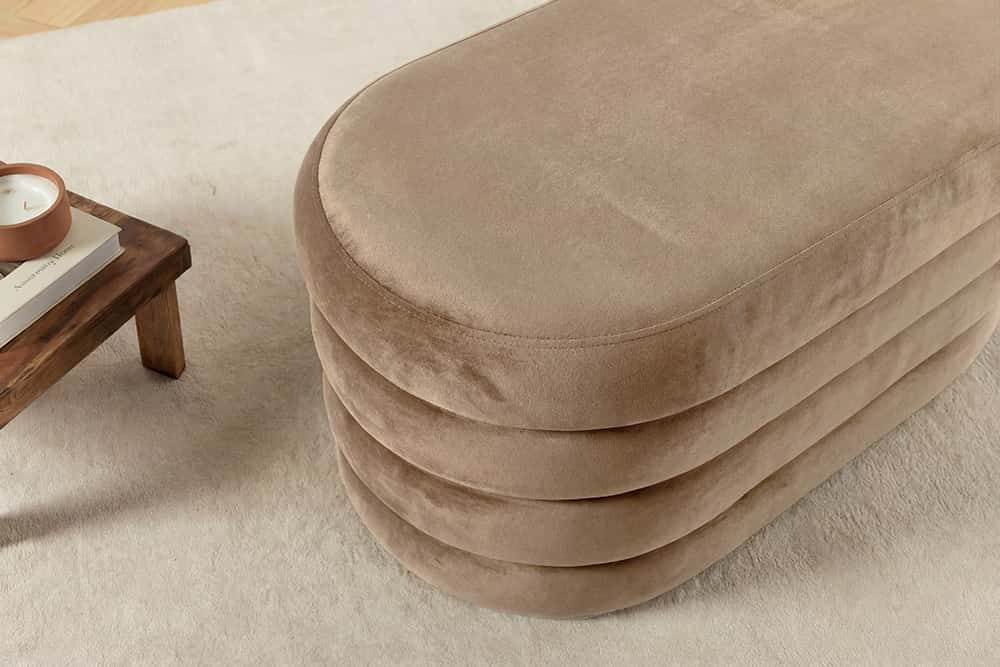 Extravagante Polsterbank VOGUE 85cm Sitzbank mit Stauraum