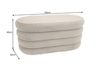 Extravagante Polsterbank VOGUE 85cm Sitzbank mit Stauraum