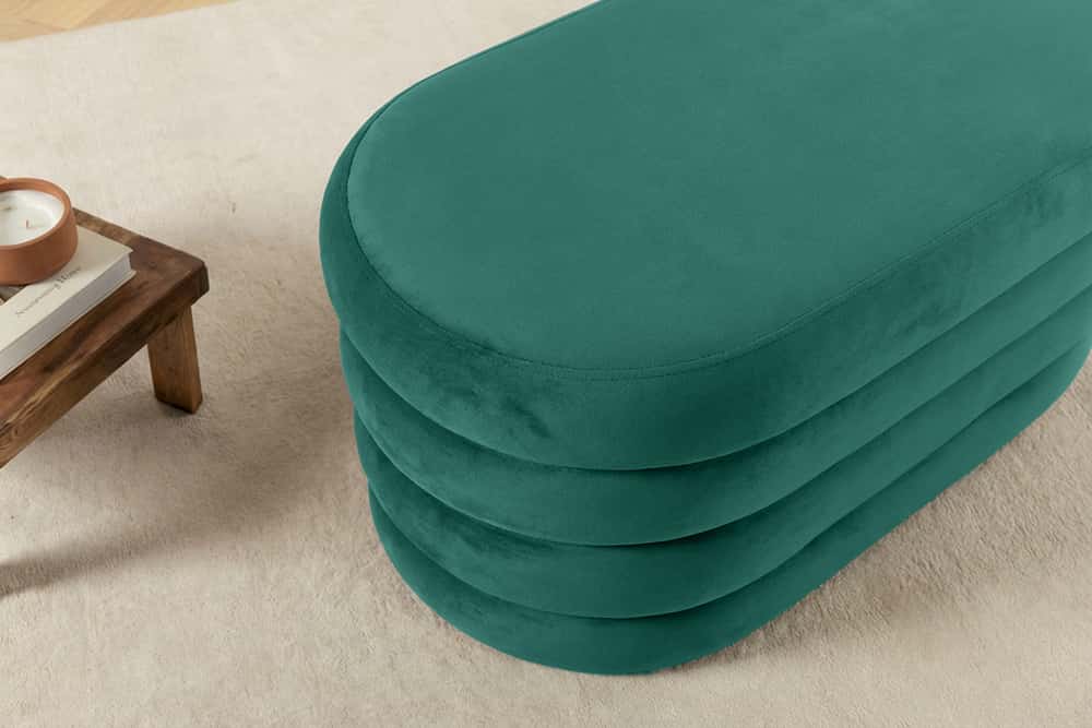 Extravagante Polsterbank VOGUE 85cm Sitzbank mit Stauraum