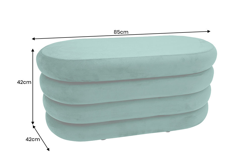 Extravagante Polsterbank VOGUE 85cm Sitzbank mit Stauraum