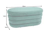 Extravagante Polsterbank VOGUE 85cm Sitzbank mit Stauraum