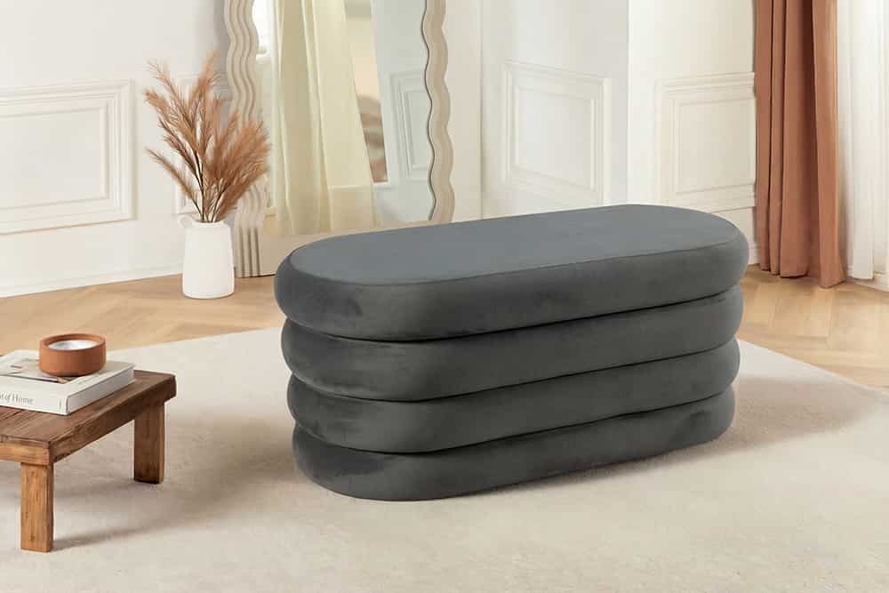 Extravagante Polsterbank VOGUE 85cm Sitzbank mit Stauraum