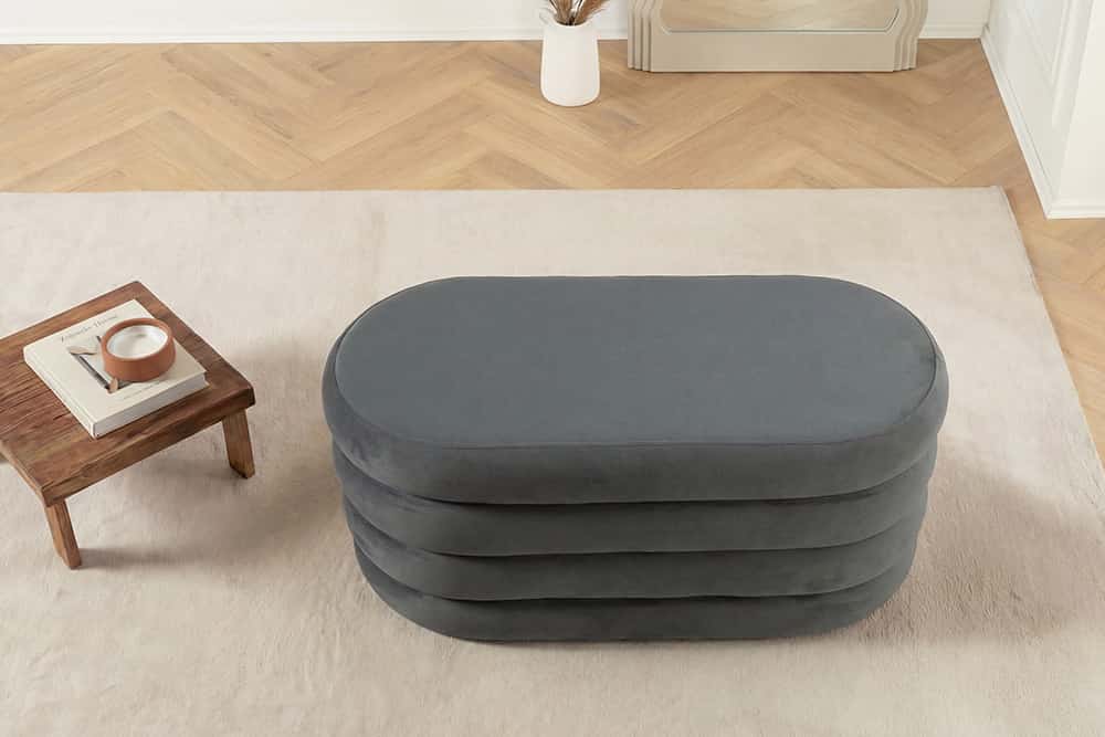 Extravagante Polsterbank VOGUE 85cm Sitzbank mit Stauraum