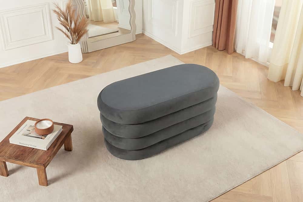 Extravagante Polsterbank VOGUE 85cm Sitzbank mit Stauraum