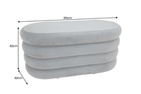 Extravagante Polsterbank VOGUE 85cm Sitzbank mit Stauraum