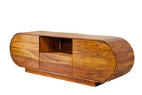 WAVE Design TV Board 160cm black mango solid wood